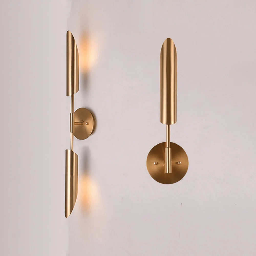 Fss new modern gold metal bedside decoration wall sconce wall lights led lamp luxury wall lamp for bedroom living room fixtures
