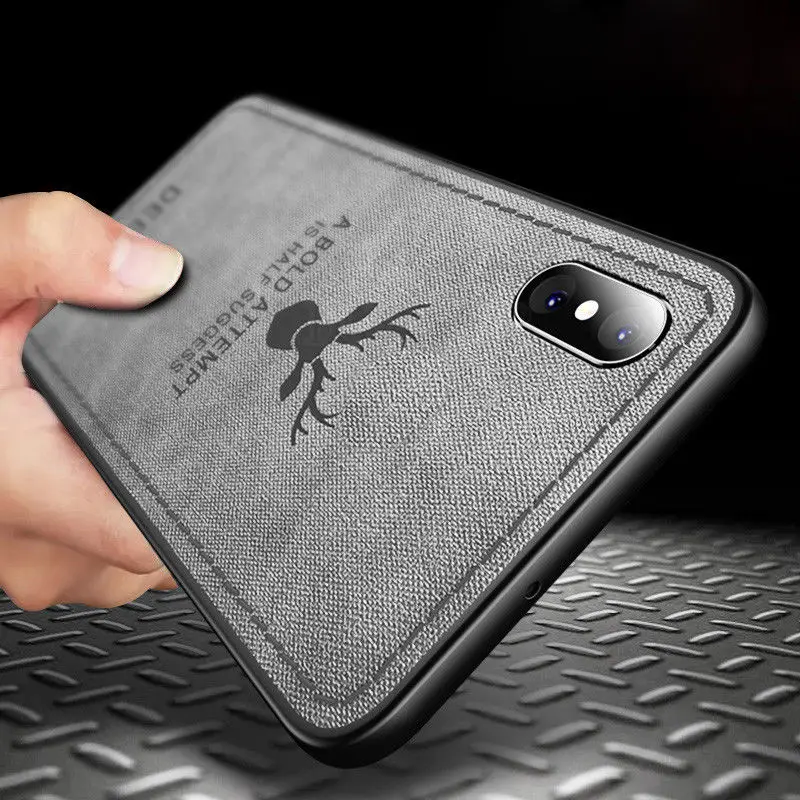 Классический тканевый чехол с оленем для iphone 11 12 Mini Pro Max 6 6S Plus XS X XR SE 2020 7 8|Бамперы| |