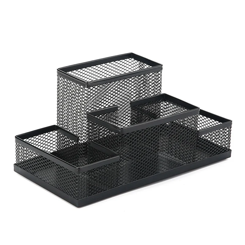 

Metal Stand Mesh Cube Combination Holder Study Storage Desk Desktop Accessories Stationery Organizer Pen Pencil Office Supplies