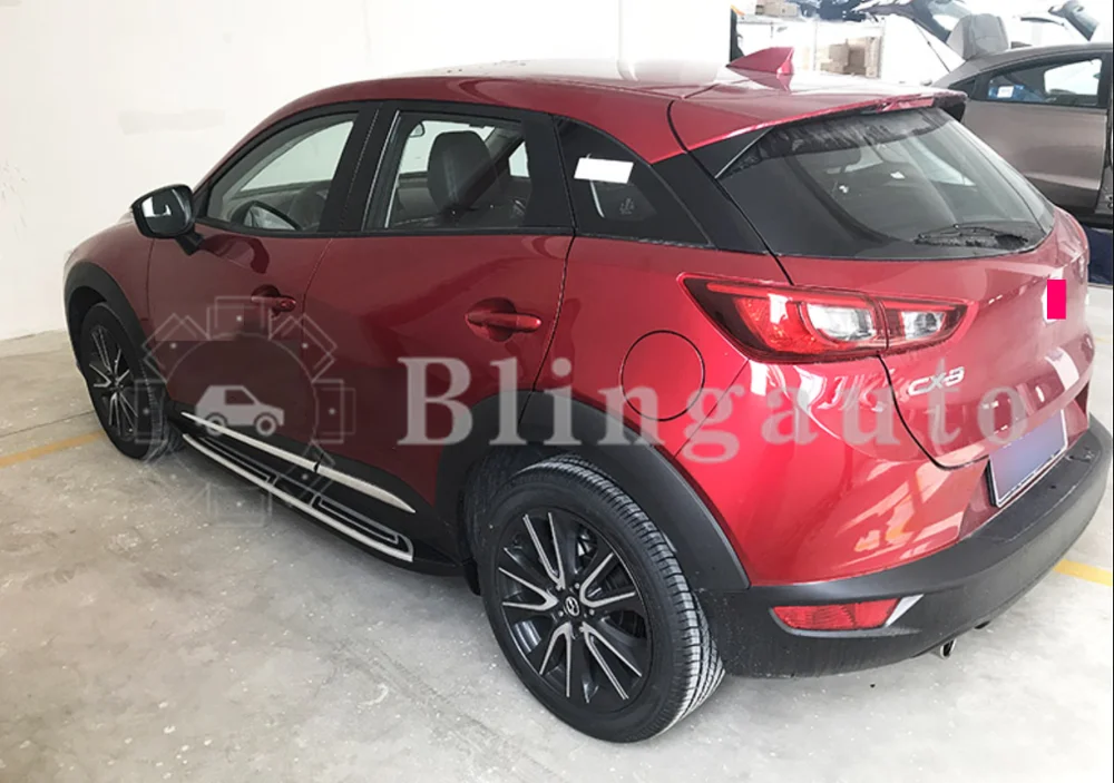 2 шт. левый и правый алюминиевый боковой Шаг подходит для Mazda CX3 CX 3 2016 2017 2018 2019 2020