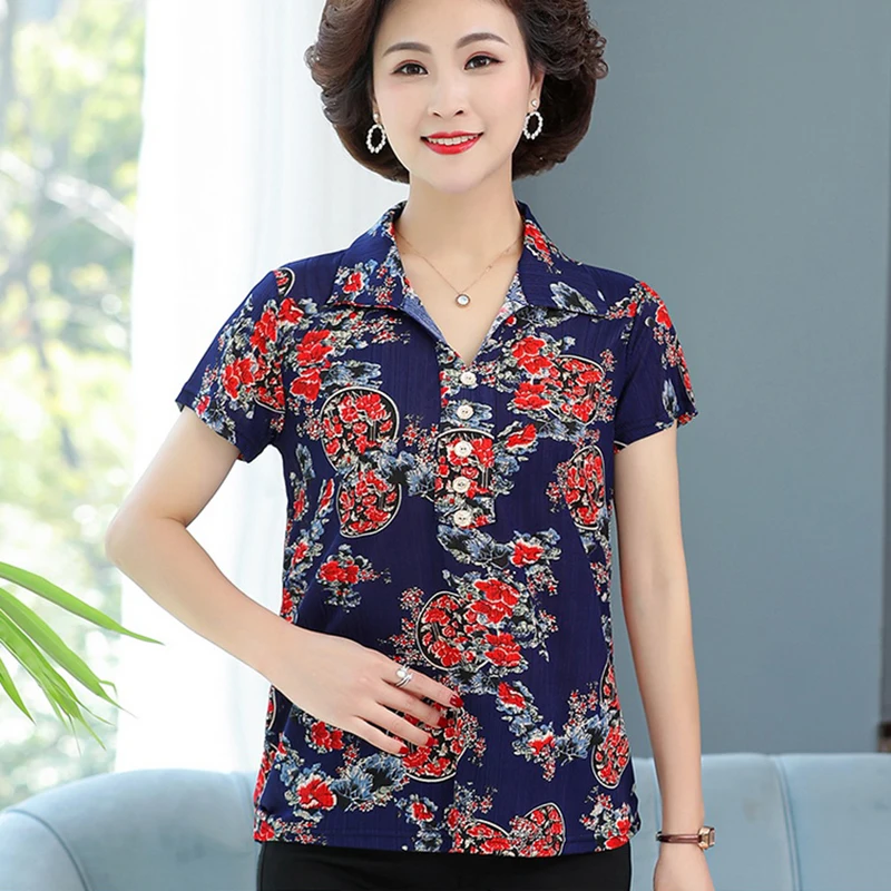 Блузка женская летняя в полоску с коротким рукавом 20 цветов