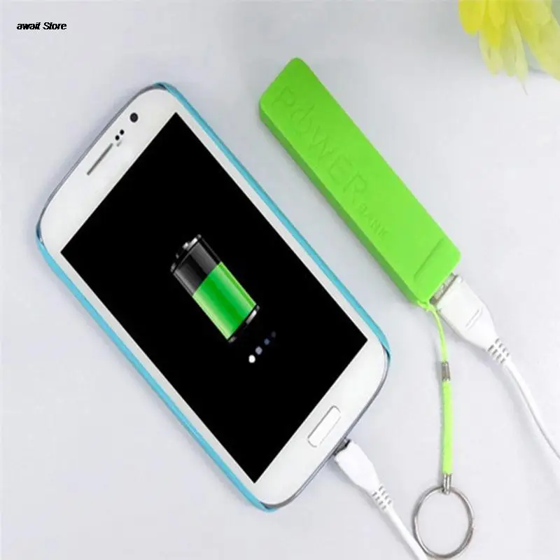 Portable 2600mAh USB External Power Bank Case Pack Box 18650 Battery Charger No Powerbank With Key Chain | Автомобили и мотоциклы