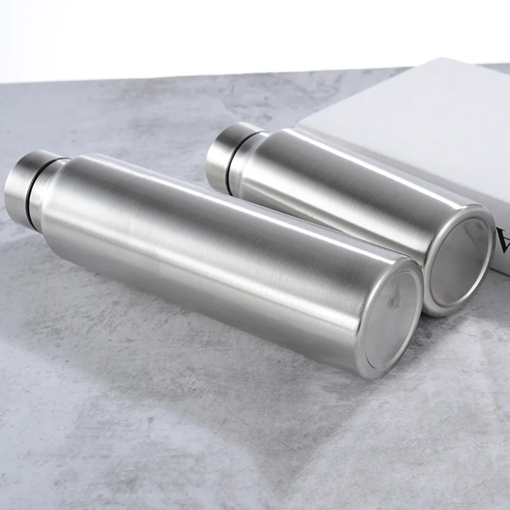 650ML/1000ML Stainless Cola Motion Sports Water Bottle Rugged Cup Monolayer Metal Color Drink Drinkware | Спорт и развлечения