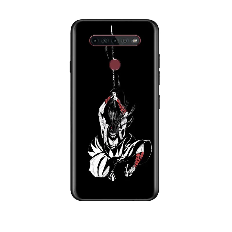 

Japan Samurai Ninja For LG G8 V30 V35 V40 V50 V60 Q60 K40S K50S K41S K51S K61 K71 K22 ThinQ 5G TPU Silicone Black Phone Case