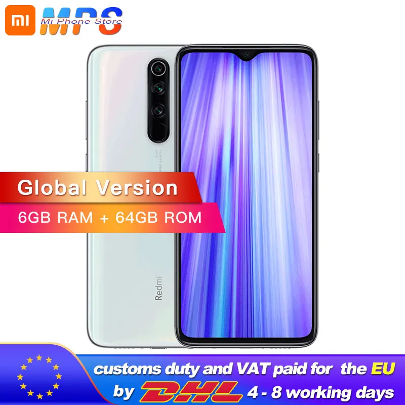 Смартфон Xiaomi Redmi Note 8 Pro 6+64 Гб экран 6 53 дюйма система из четырех камер 64+8+2+2 Мп