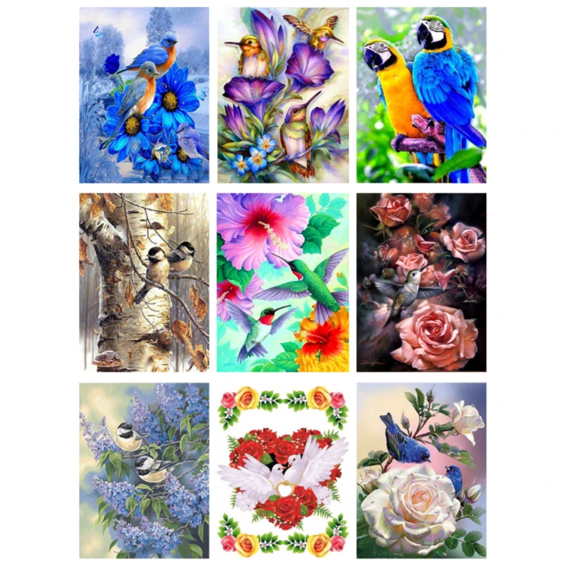 Картина с животными из алмазных страз 5d алмазная Вышивка Птицы полное сверло