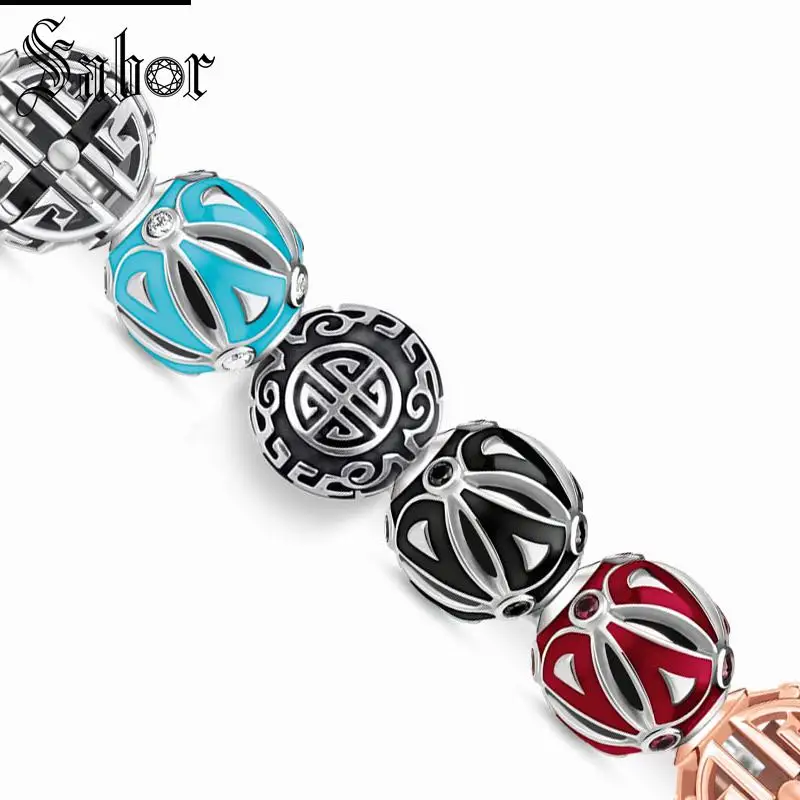 Амулетные бусины thomas с длительным сроком службы азиатские украшения этно черный