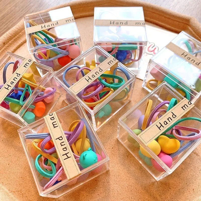 

10pcs/set Cute Rope Children Baby Elastic Hair Rubber Bands Accessories Kids Girl Headband Tie Ring Headwear Scrunchie