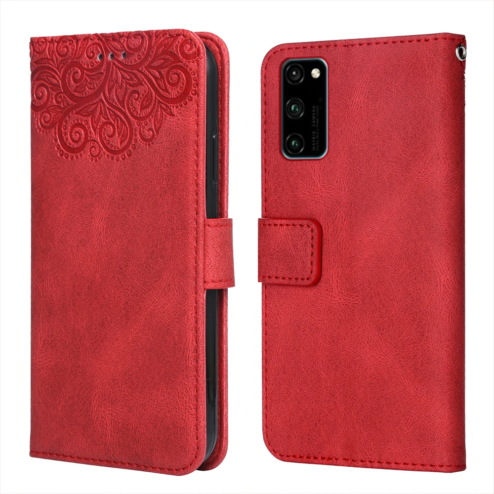 Для Huawei Honor вид 30 цветок тиснение чехол PCT AL10 TL10 L29 6 4 ''Wallet флип раскладный