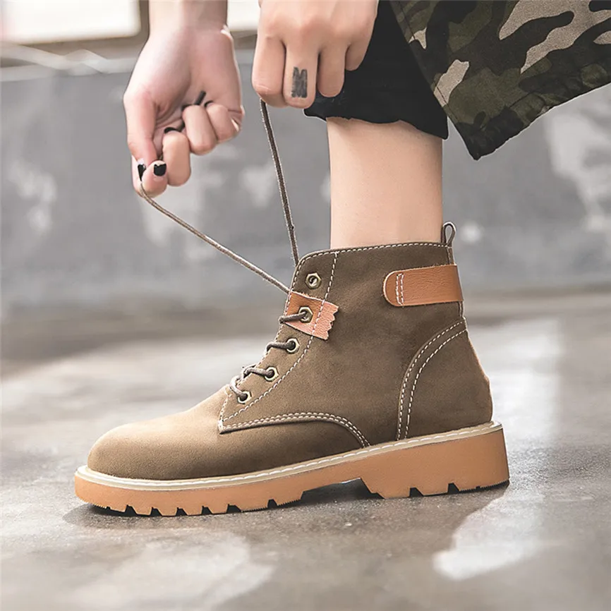 Женские полуботинки на шнуровке в британском стиле ботильоны ботинки байкерском