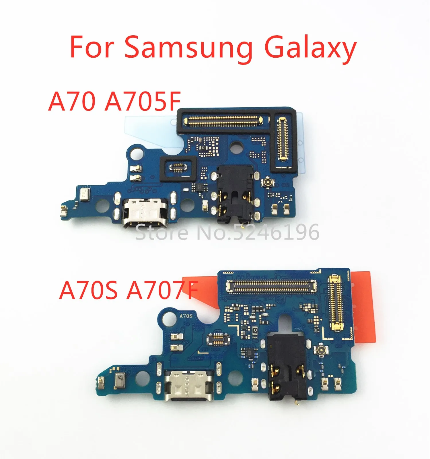 1 шт. подходит для Samsung Galaxy A70 SM-A705F A70S A707F USB зарядный порт зарядное устройство базовый разъем мягкий кабель запасные части