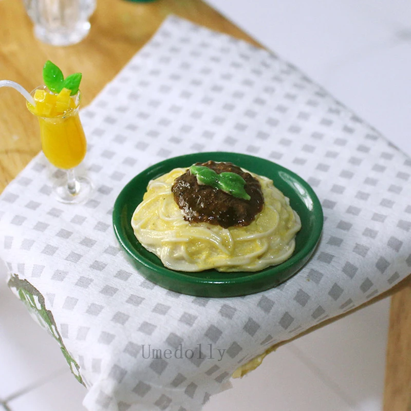 Кукольный домик миниатюрное блюдо спагетти для OB11 BJD кукольный кухня игра