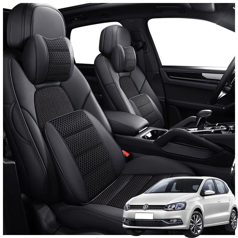 

Leather Auto Customize Car Seat Covers Products For VW Volkswagen Polo Sedan 2004 2009 2011 2013 2018 Interior Parts Accessories