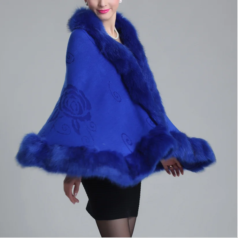 Модное осенне-зимнее женское пальто из искусственного меха кожаные пончо с