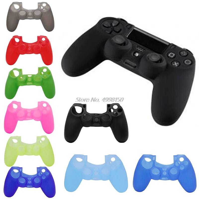 1 шт. Мягкий силиконовый чехол для защиты кожи Sony PS4 контроллер ручка оптовая