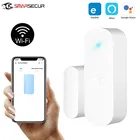 Беспроводной Wi-Fi датчик двери окна Aubess E-WeLink Smart Life APP дистанционное управление для смартфона