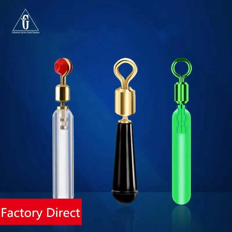 

30-60pcs/Lot Fishing Gear Block Rotation Drift Fishing Floats Accessory Bobber Copper Silica Gel Tools Fishing Gadget Float Rest