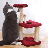 cat toy climbing frame cat toy scratching tree for kittens multi layer cat house small pet toy hammock tree