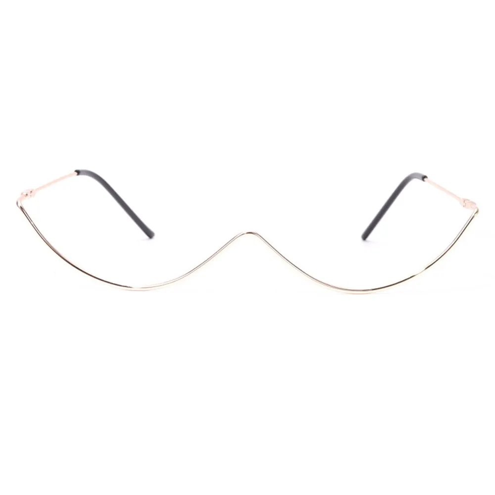 

1 Pc Fashion Diamond Steampunk Sunglasses Frames Women Vintage Curved Eyeglasses Frame Female Crystal Glasses Frames Men Eyewear