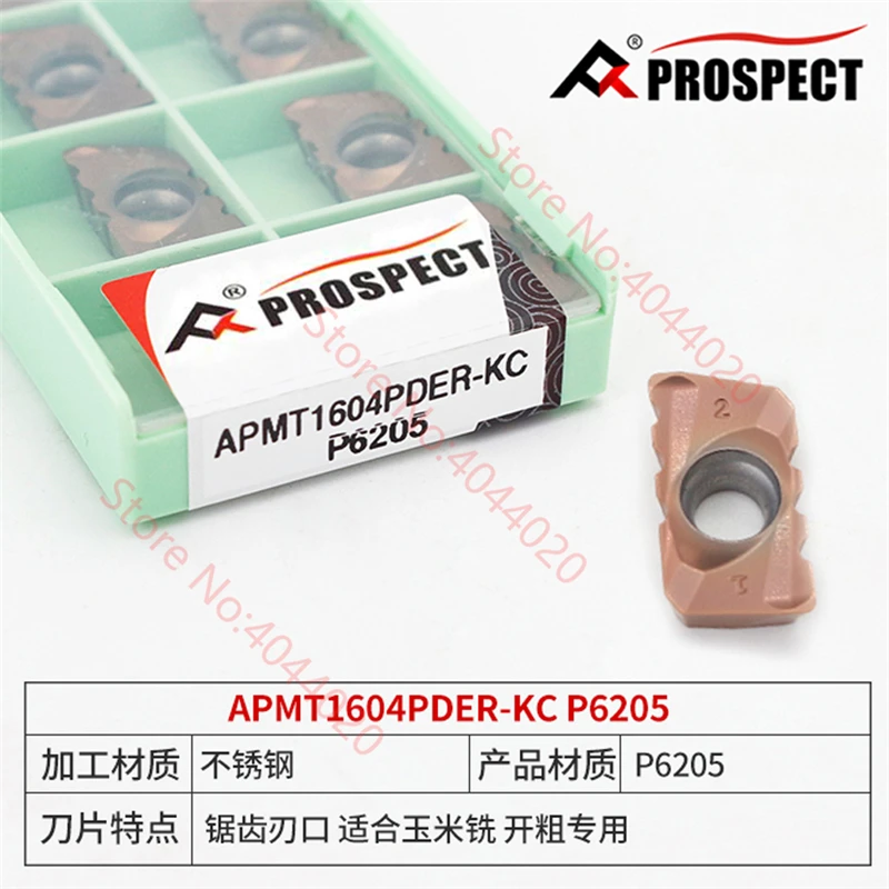 

PROSPECT APMT1604PDER-KC/APMT113516PDER P6205 CARBIDE INSERT 10PCS/BOX