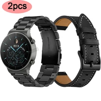 22mm metal straps for huawei watch gtgt2 46mm honor magic smart band bracelet stainless strap for ticwatch pro wristband correa