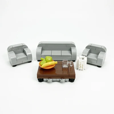 

Sofa Desk Living Room Compatible Major Brand Toys Building Block Classic Collections Assembled Brick Handmade Design
