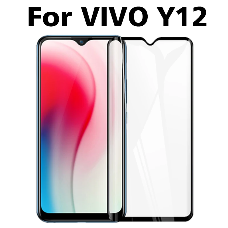 Закаленное 3d стекло с полным покрытием для Vivo Y12 защитная пленка Y12|Защитные