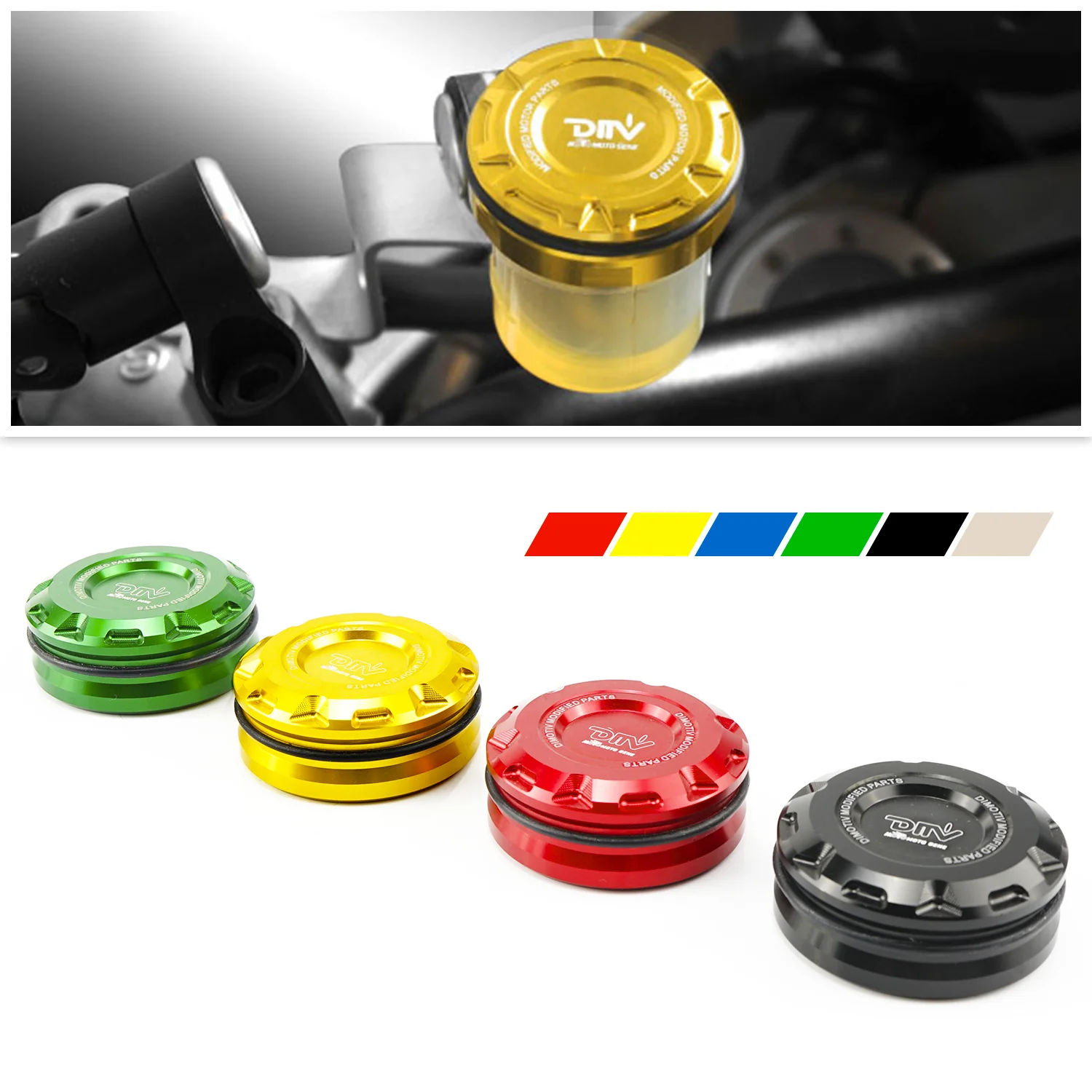 Аксессуары для мотоциклов Мото задний резервуар тормозной жидкости Кепки с