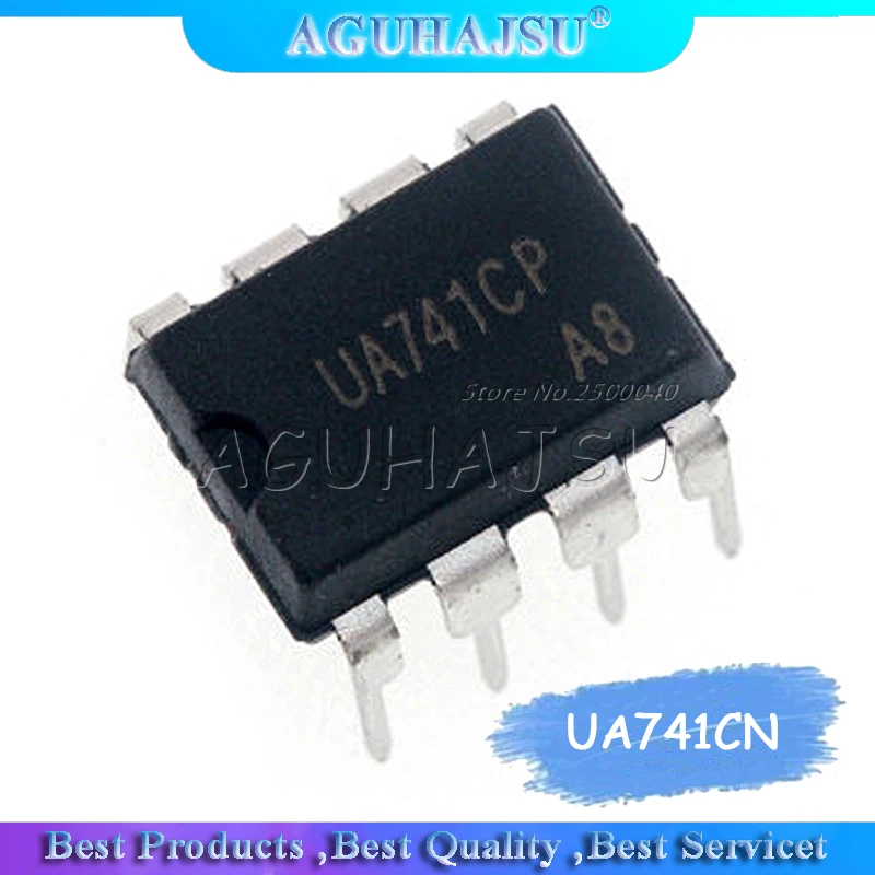 10 шт. DIP IC 8 контактов UA741CN UA741CP UA741 OP Amp LM741 741 TI оригинальный 8|lm741|lotlot lot |