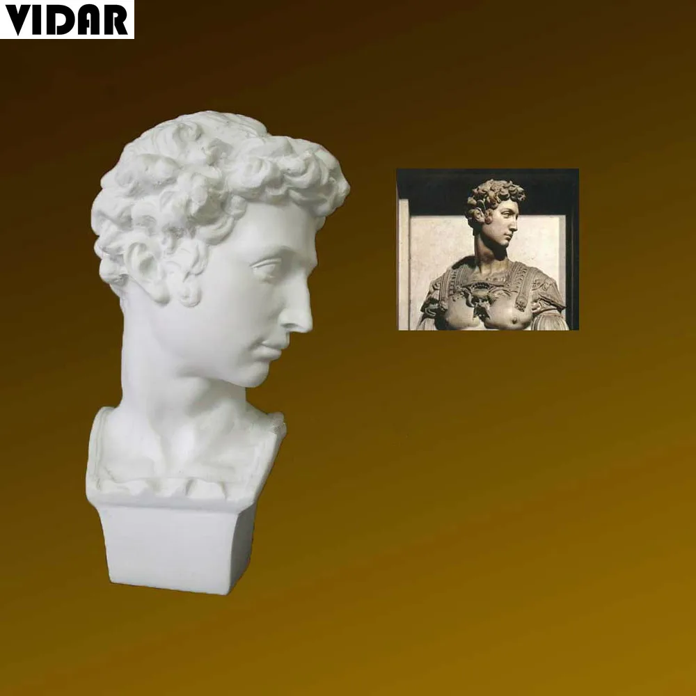 VIDAR 15 см мини-гвардия Giuliano медицинская Смола маленькая статуя голова эскиз пакет