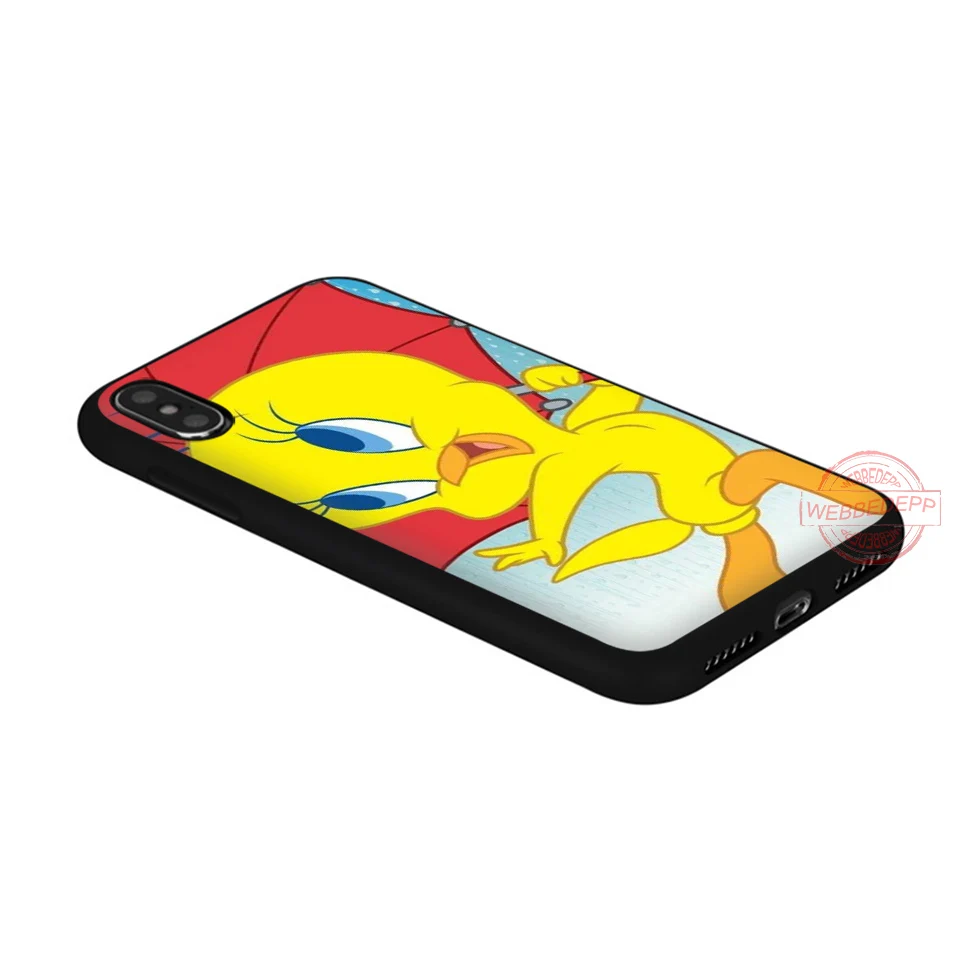 WEBBEDEPP Tweety Yellow Bird Soft Silicone TPU Phone Case for iPhone 5 6 7 8 Plus X XS XR Max 11 11peo 11proMax |