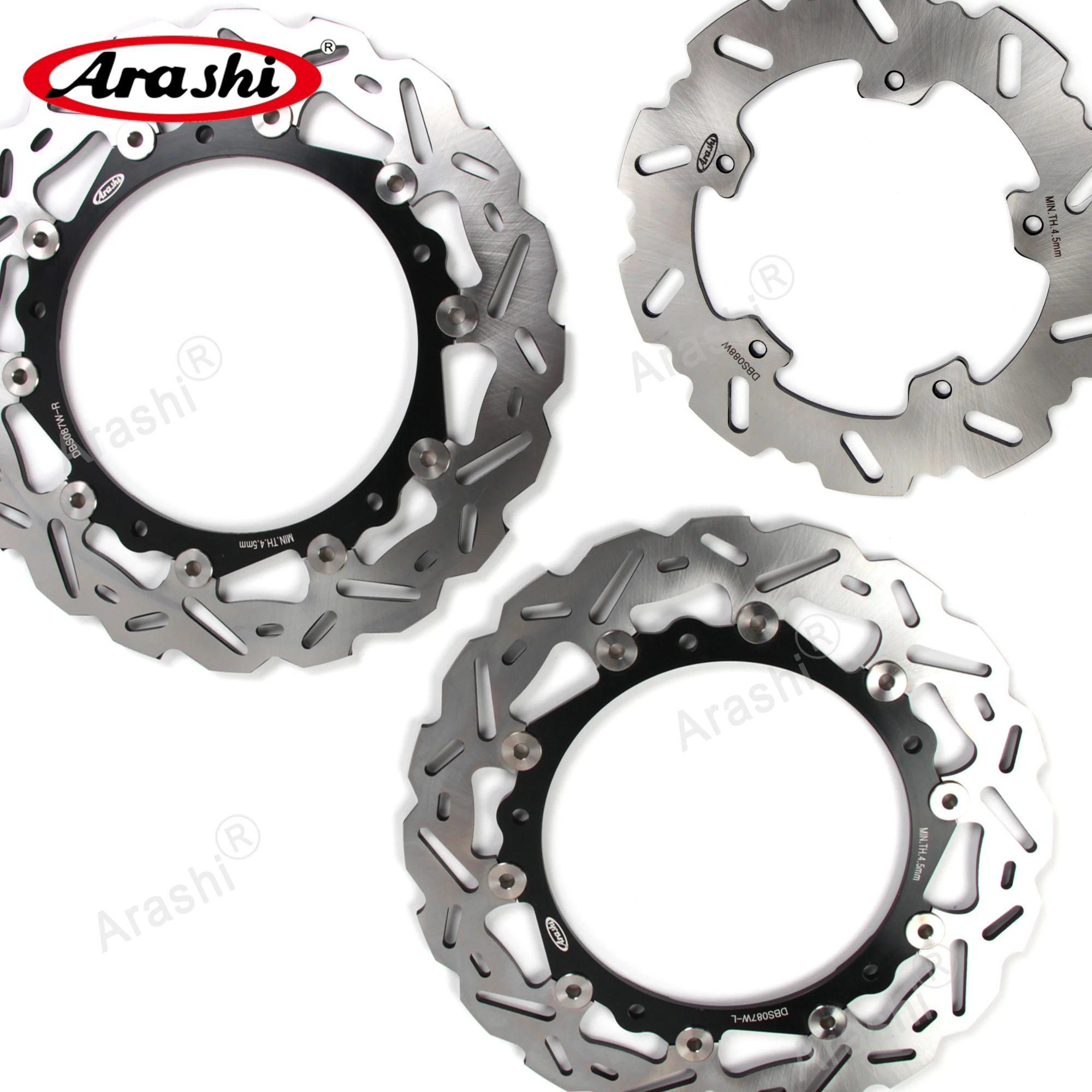 

ARASHI S1000RR / S1000R CNC Floating Front Rear Brake Rotors Disc For BMW S 1000 R 2014 2015 2016 2017 / S1000RR 2009-2018