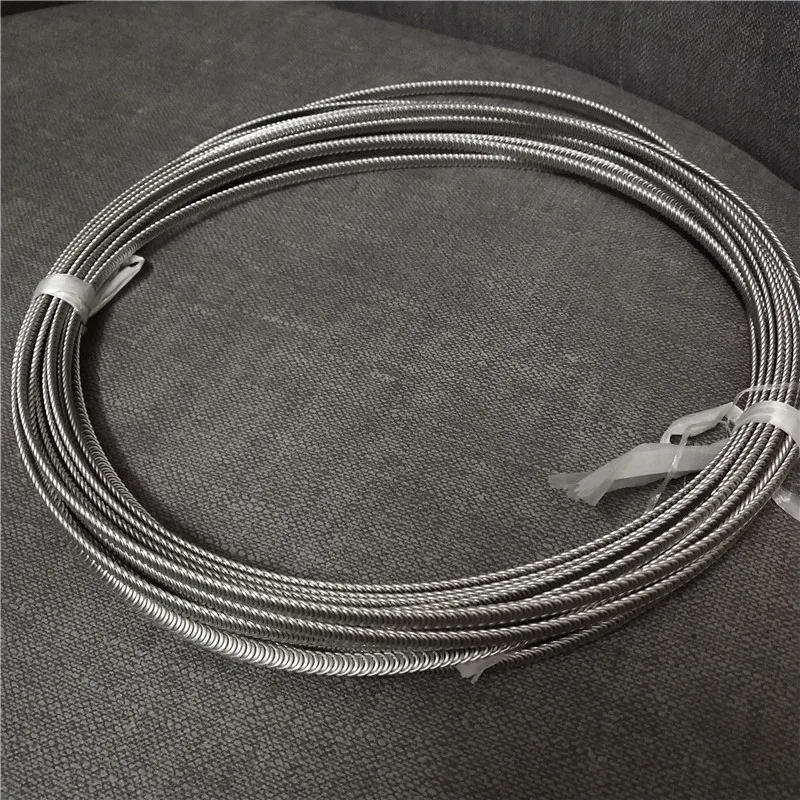 10 Meters 4/5x1.8mm Roll Spiral Stainless Steel Bone Wholesale for Underwear Corset Spiral Metallic Boning