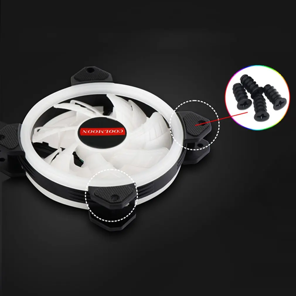 

120mm Computer Case Fan Cooling Cooler 6PIN Verstelbare Rgb Led 12V Mute Ventilador Pwm Rgb Case Fans passen Snelheid Aura Sync