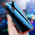 Роскошный мягкий прозрачный силиконовый чехол с покрытием для Xiaomi Mi 9 SE 9T 10S Note 10 Ultra 11 Pro, задняя крышка из ТПУ для телефона