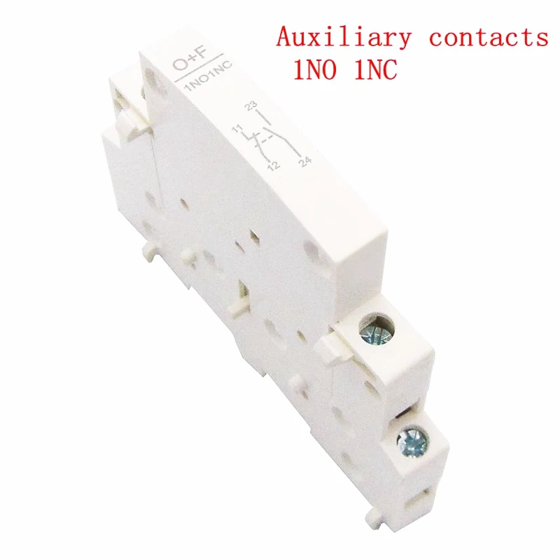 CT Американская классификация проводов 2р 25A 220 V/230 V 50/60HZ Din rail AC контактор для дома 2NO или 1NO 1NC - Цвет: Auxiliary contact 11