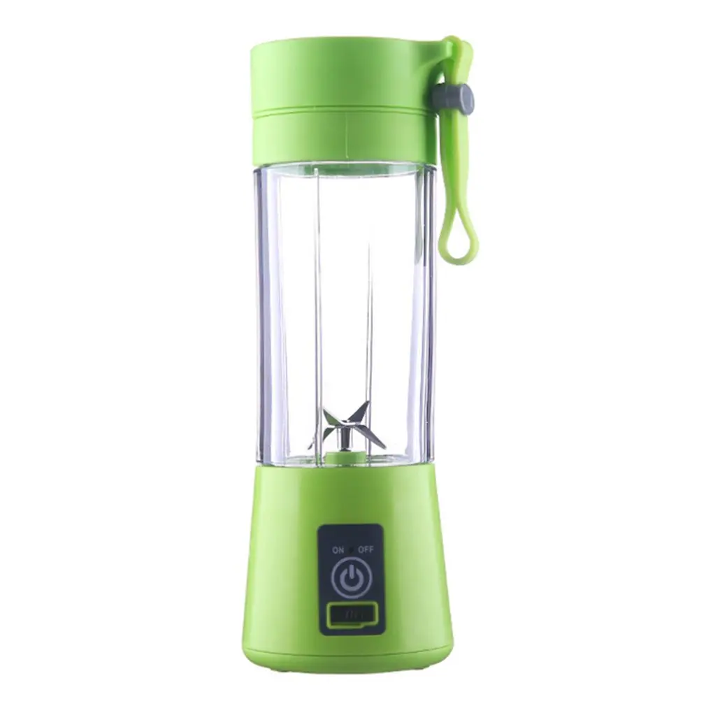 

380ml 2/4 Blades Mini USB Rechargeable Portable Electric Fruit Juicer Smoothie Maker Blender Machine Sports Bottle Juicing Cup
