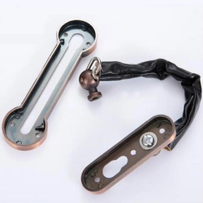 100sets Stainless Steel Security Door Chain Lock Anti-theft Latch Silver Bronze Gold Black Hardware | Обустройство дома