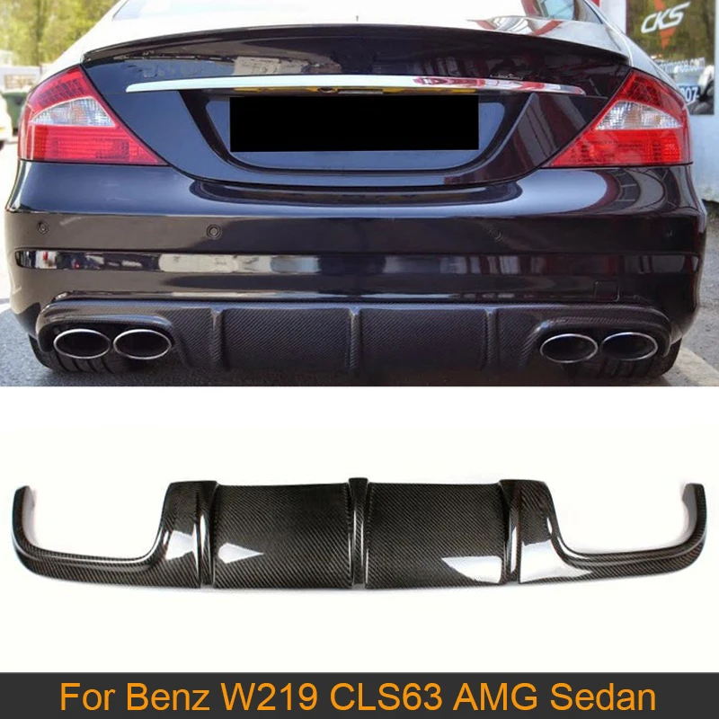 Диффузор для заднего бампера CLS Class из углеродного волокна Mercedes Benz W219 CLS63 AMG Sedan 4 Door