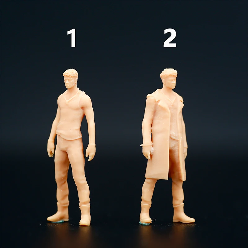 Модель 1/64 года модные мужские уличные пальто миниатюрный песочный стол