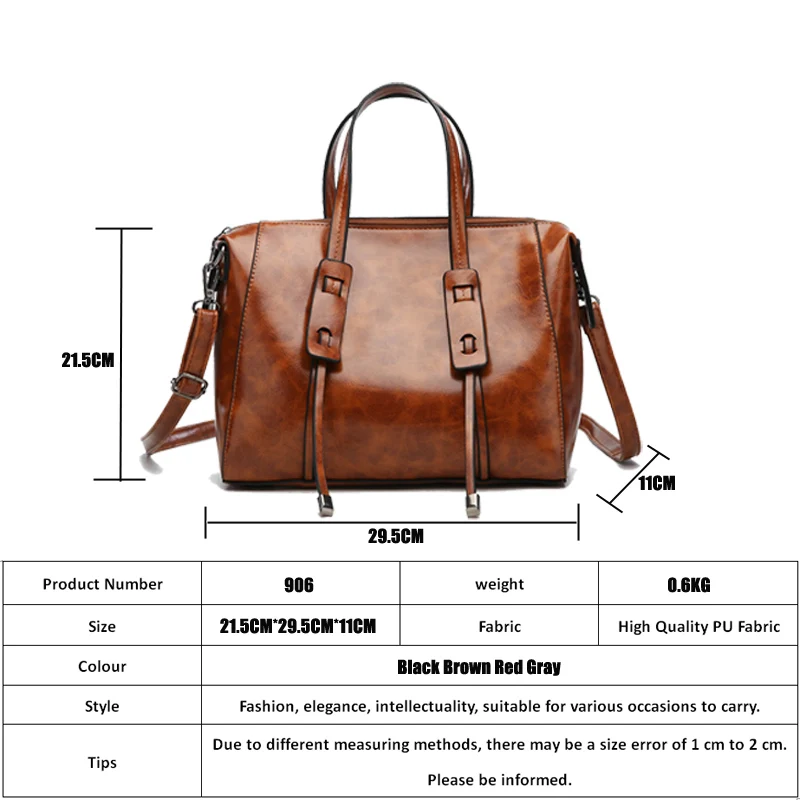 Женская сумка через плечо повседневная из искусственной кожи в стиле ретро