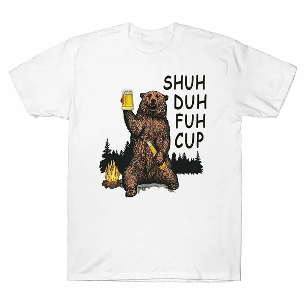 

Мужская футболка с коротким рукавом Shuh Duh Fuh Cup Bear