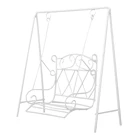 Миниатюрный садовый металлический качающийся стул-качалка для кукольного домика масштаб 112, украшение для кукольного домика