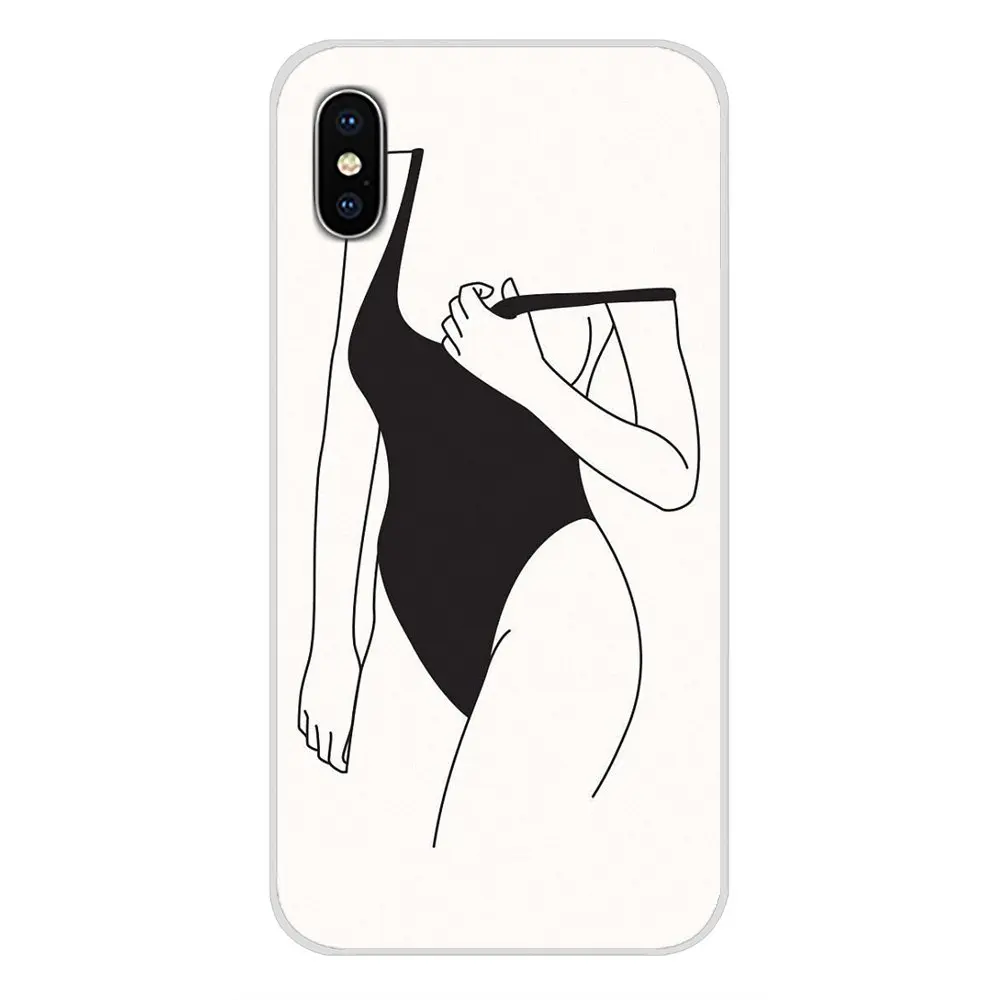 Черно белые трусики бикини для девочек прозрачные мягкие чехлы Xiaomi Redmi Note 3 4 5 6 7 8