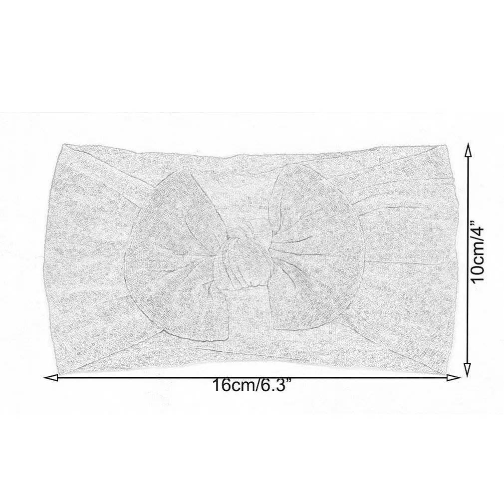 

Europe And The United States New Bohemian Children'S Hair Band Baby Nylon Stockings Bow Wide Headband