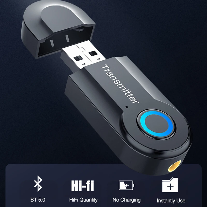 DSMOTEK 2020 New Car Bluetooth Transmitter BT5.0 Wireless Aux-in Cellphone Audio Music Playing Via Player TV Kit | Автомобили и
