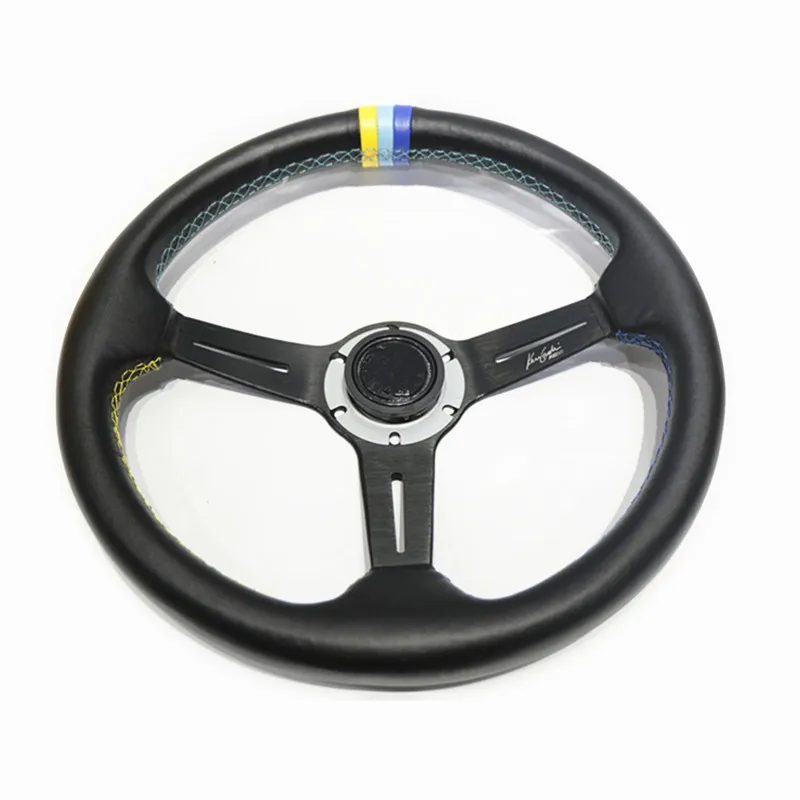 Модифицированное гоночное рулевое колесо SPSLD 14 дюймов 350 мм из замши и кожи 1 заказ