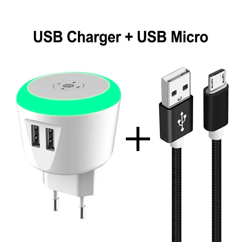 EU Plug and cable 1M PHOMAX USB зарядное устройство 5 в 2,4 A светодиодный Таймер управление смарт-зарядное устройство для samsung Galaxy s9 s10 Galaxy htc Xiaomi LG huawei кабель для передачи данных - Тип штекера: EU Plug and cable 1M