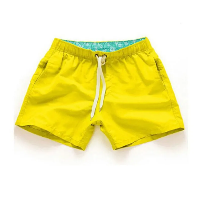 Шорты мужские из полиэстера дышащие однотонные с эластичным поясом повседневные