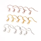 50 шт. серьги Carven 925 серебряный цвет медные провода серьги крючок для DIY ювелирных изделий Изготовление сережек аксессуары